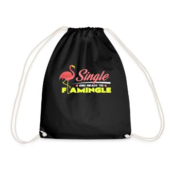 flamant - Sac de sport léger - noir - Devant