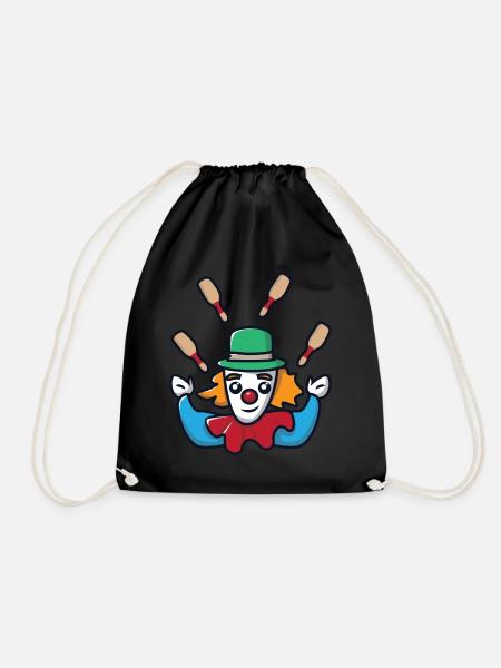 Jonglieren Jongleur Zirkus Clown - Turnbeutel - Schwarz