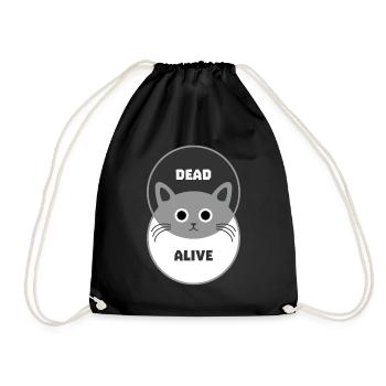 Schrödinger's Cat - Drawstring Bag - black - Front