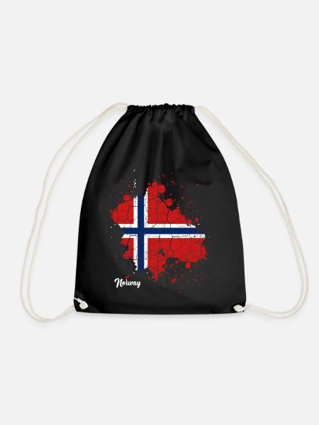 Norway - Drawstring Bag - black