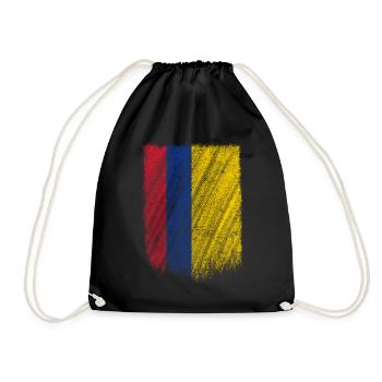 Drapeau colombien chemise drapeau colombien - Sac de sport léger - noir - Devant