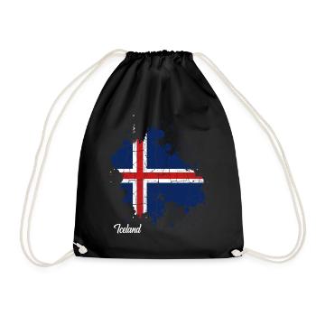 Islande - Sac de sport léger - noir - Devant