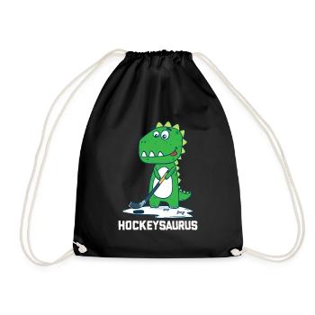 Hockeysaurus Hockey Dino Sport Enfants Cadeau Amusant - Sac de sport léger - noir - Devant