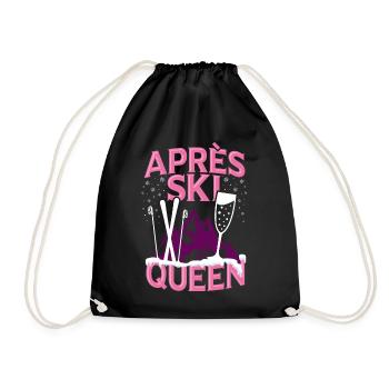 Drôle Sports d'hiver Après Ski Party Fun Gift - Sac de sport léger - noir - Devant