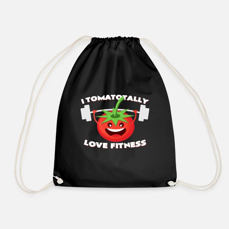 Tomate - Turnbeutel - Schwarz