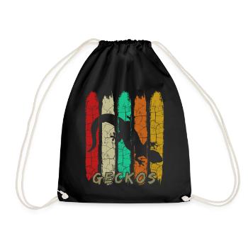 gecko - Sac de sport léger - noir - Devant