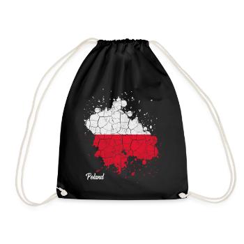 Pologne - Sac de sport léger - noir - Devant