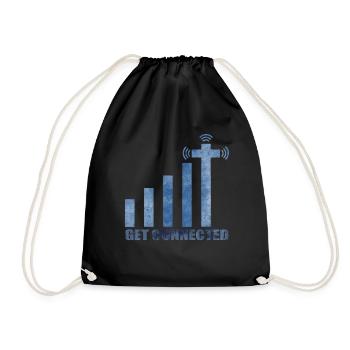Jesus - Drawstring Bag - black - Front