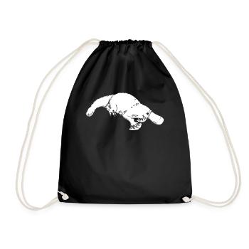Cadeau animal ornithorynque - Sac de sport léger - noir - Devant