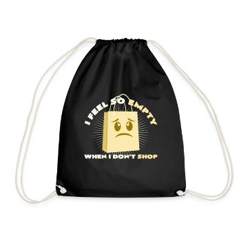 Shopping - Drawstring Bag - black - Front