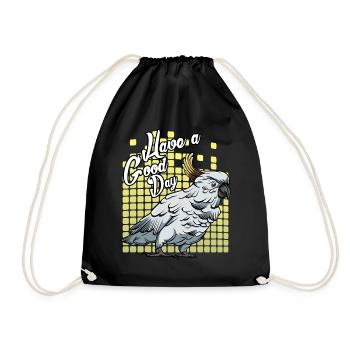 Cacatode | Cadeau de papa ou de perroquet Kakadus - Sac de sport léger - noir - Devant