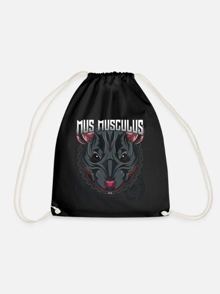 Maus - Turnbeutel - Schwarz