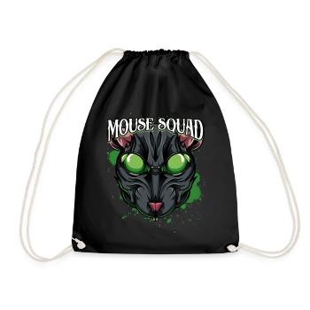 Mouse Squad | Animaux sauvages toxiques rat rongeur cadeau - Sac de sport léger - noir - Devant
