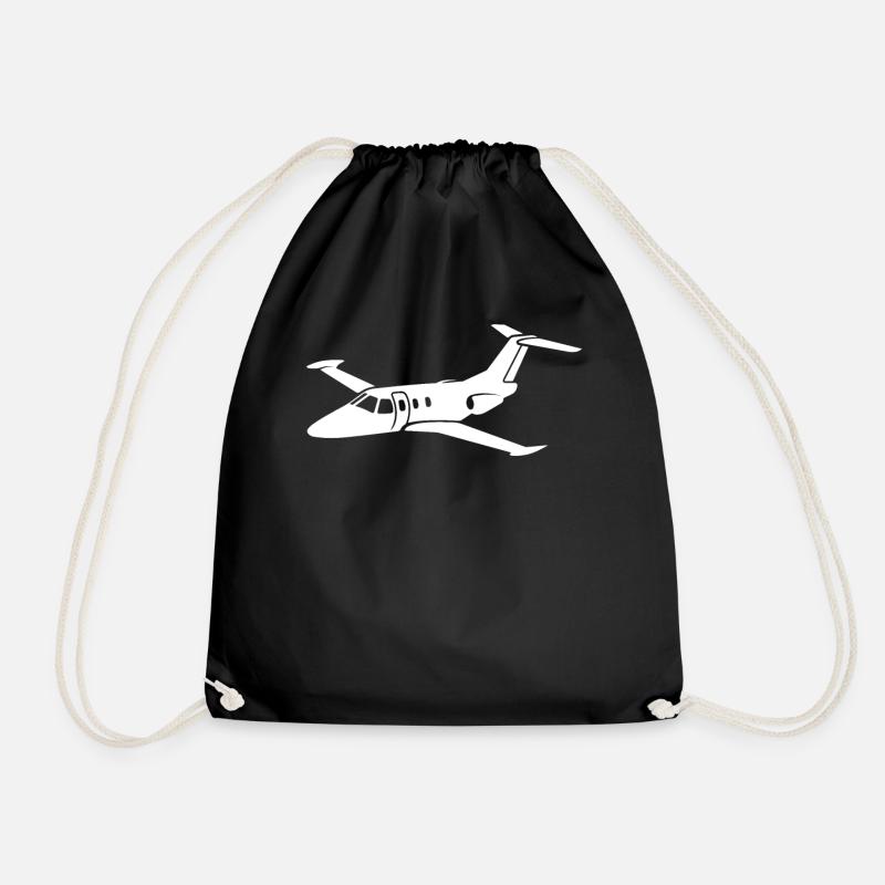Pilatus PC 12 Fluggerät-Geschenk - Turnbeutel - Schwarz