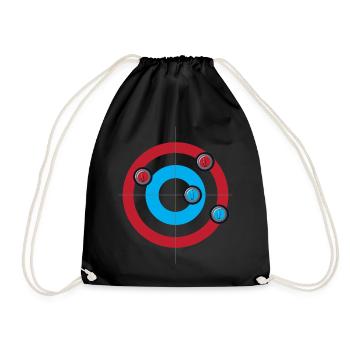 Curling Curling Stones - Drawstring Bag - black - Front