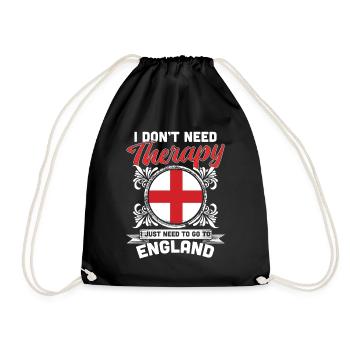 England - Turnbeutel - Schwarz - Vorne