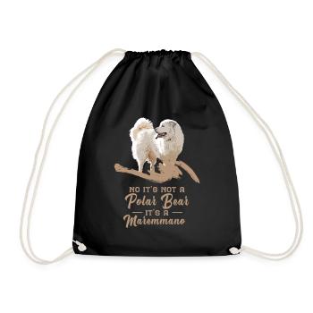 Not a polar bear - Its a Maremmano Abruzzese - Drawstring Bag - black - Front