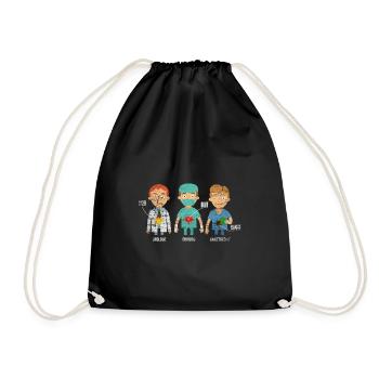 Anesthetist Doctor Anesthesia Anaesthesiology - Drawstring Bag - black - Front