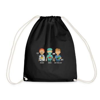 Anesthetist doctor anesthesia surgeon gift - Drawstring Bag - black - Front