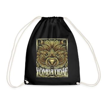 Wombat - Turnbeutel - Schwarz - Vorne