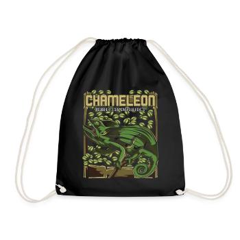 caméléon - Sac de sport léger - noir - Devant