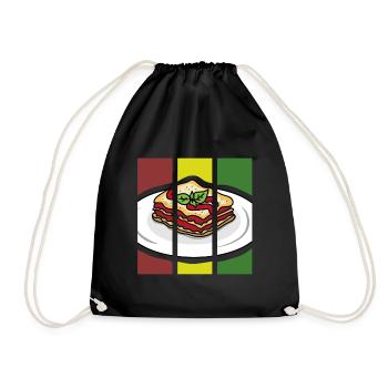 lasagne - Sac de sport léger - noir - Devant