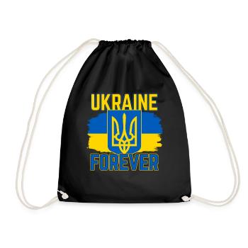 Ukraine - Turnbeutel - Schwarz - Vorne