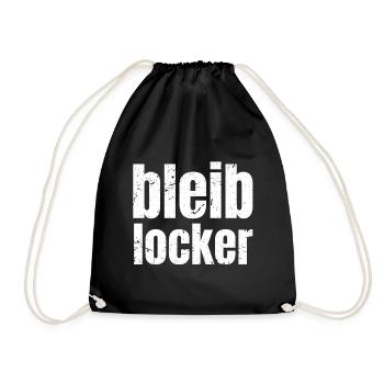Stay relaxed relax cool saying gift - Drawstring Bag - black - Front