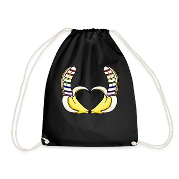 LGBT Lesbian Gay Pride Parade Bi Trans Queer Pan - Drawstring Bag - black - Front