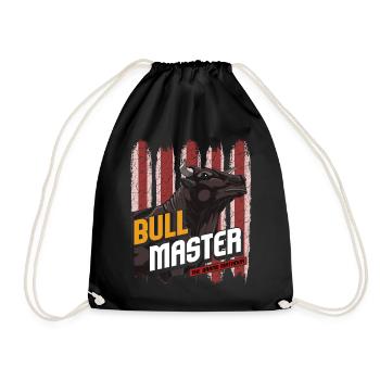 bull - Drawstring Bag - black - Front