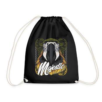 perroquet - Sac de sport léger - noir - Devant
