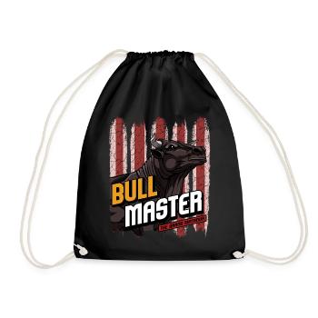 Bull Master | Masculinity bulls bull gift - Drawstring Bag - black - Front