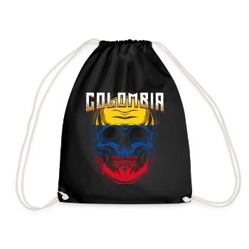 Colombia - Drawstring Bag - black - Front