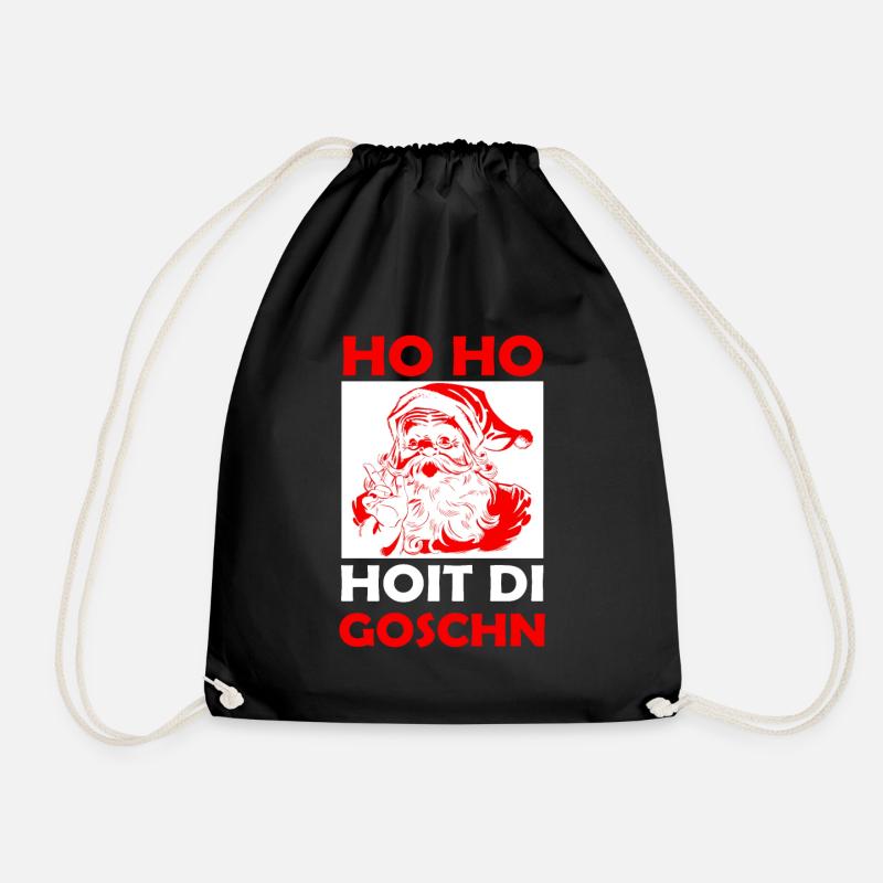 Ho Ho Ho Hoit di Goschn - Turnbeutel - Schwarz