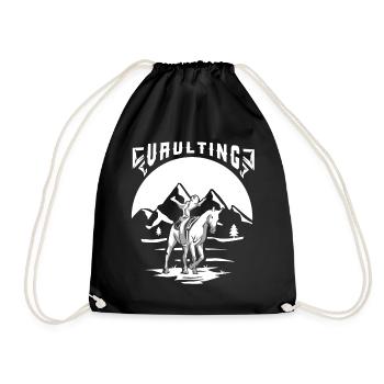 Cadeau de cavage équestre - Sac de sport léger - noir - Devant