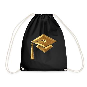 Chapeau d’étudiant - Sac de sport léger - noir - Devant