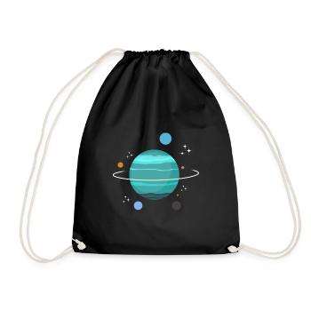 Uranus Planet Gift - Sac de sport léger - noir - Devant