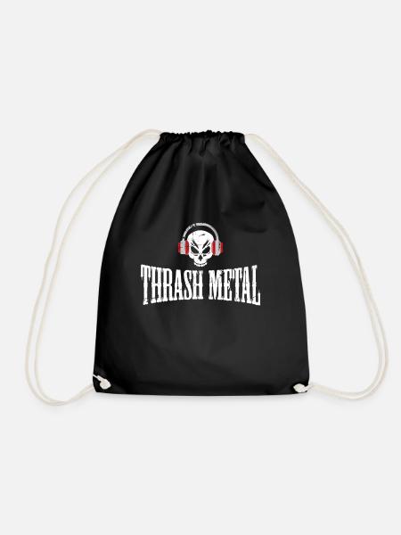 Thrash Metal Musik Geschenk - Turnbeutel - Schwarz