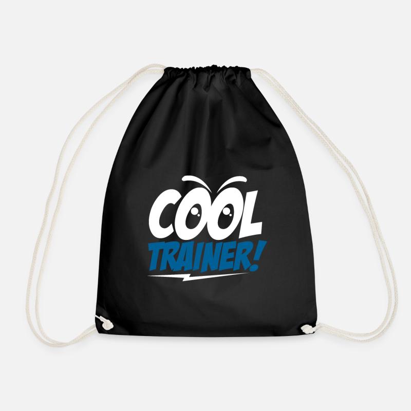 Trainer Geschenk Sport - Turnbeutel - Schwarz