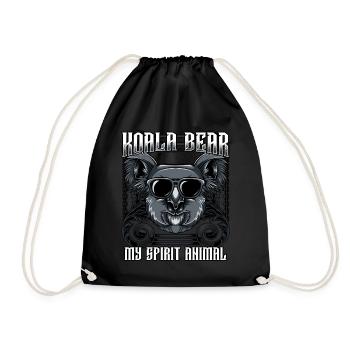 Cool Koala | Trendy Sunglasses Animal Gift - Drawstring Bag - black - Front