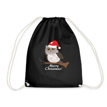 hibou - Sac de sport léger - noir - Devant