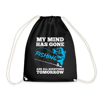 Angler Fischer Fishing - Drawstring Bag - black - Front
