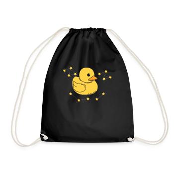 Bath Duck - Drawstring Bag - black - Front
