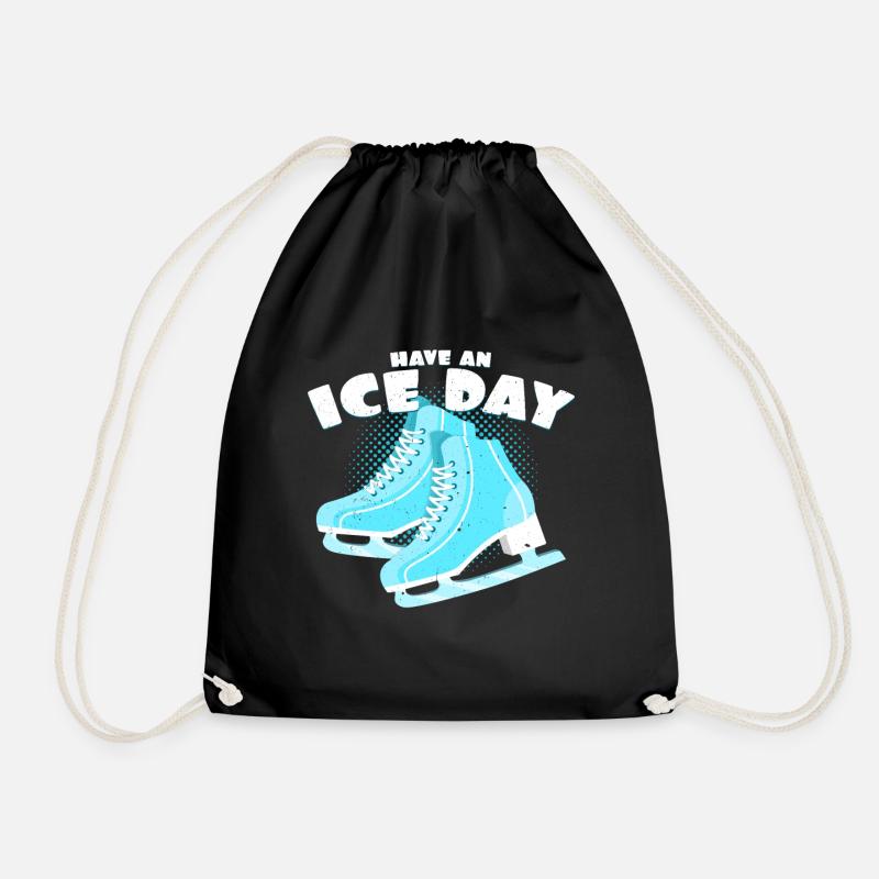 Have An Ice Day | Eiskunstlauf Wortspiel Geschenk - Turnbeutel - Schwarz