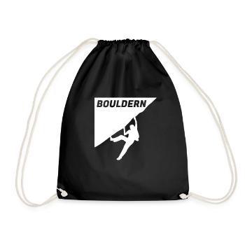 Mur d'escalade Boulder Grimpeur d'escalade - Sac de sport léger - noir - Devant