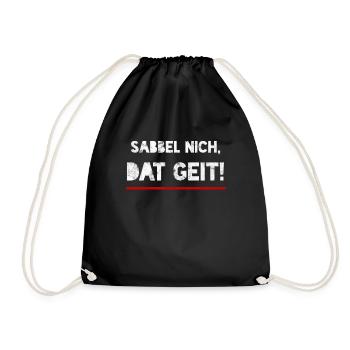 Sabbel Nich Northern Germany Ostfriese north - Drawstring Bag - black - Front