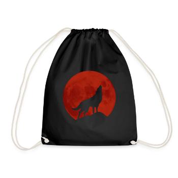 loup - Sac de sport léger - noir - Devant