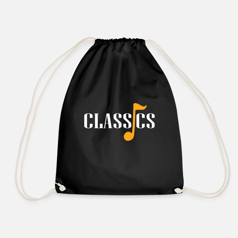 classical music gift classic - Drawstring Bag - black