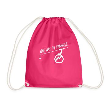 Remontée mécanique de snowboard - Sac de sport léger - fuchsia - Devant