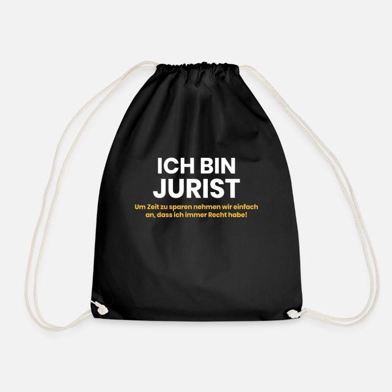 Ich bin Jurist - Turnbeutel - Schwarz